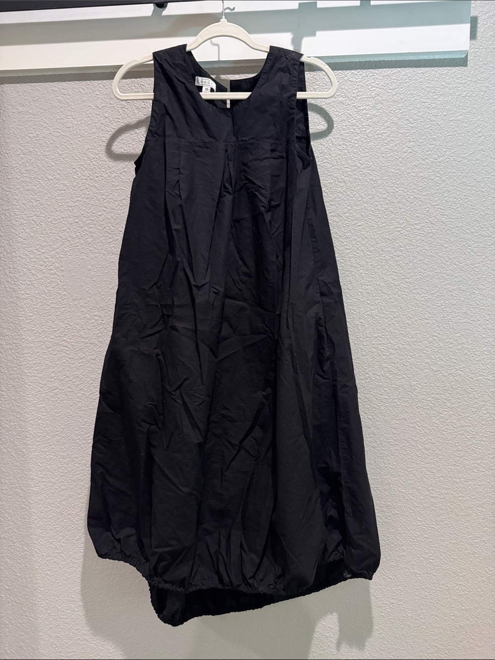Black Midi Balloon Dress - Unbranded